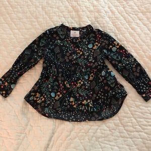 👚 Girls sz 100 Hanna Andersson long sleeve shirt